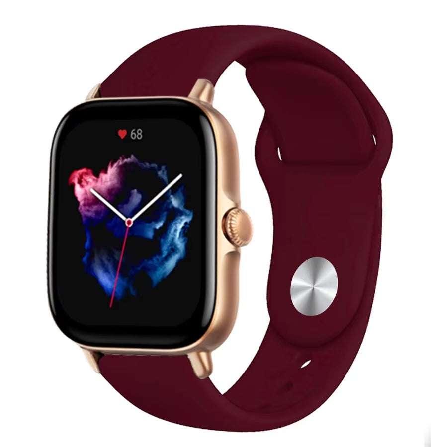 20Mm 22Mm Watch Strap for  Gts/4/3/2/Gts2/4 Mini/Gtr4/3/2/2E/47Mm Smartwatch Silicone Bracelet Watchabnd  Gts Band