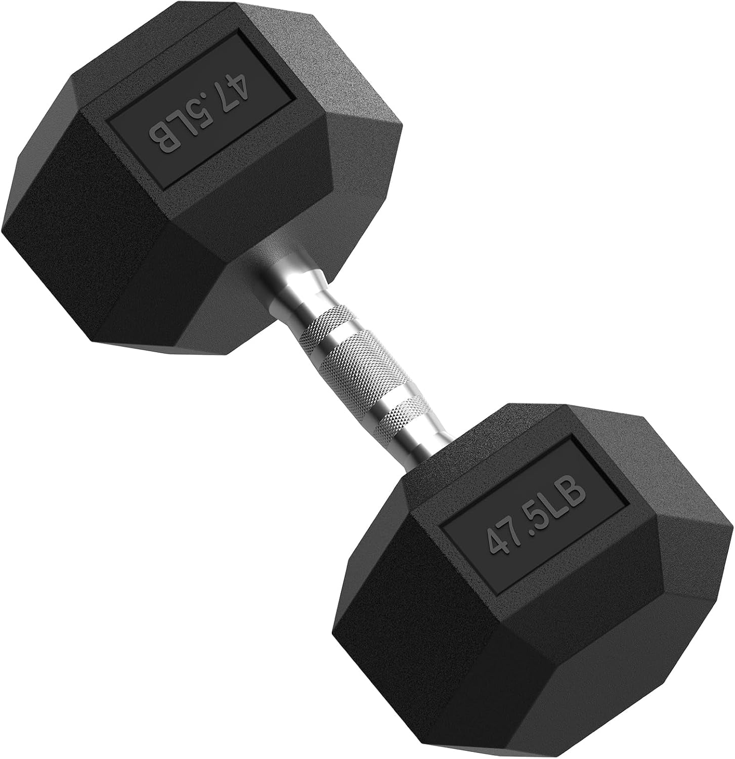 HEX Dumbbell Set 2.5-125Lb, Rubber Encased Home Gym Dumbbells, Exercise & Fitness Weights Dumbbells for Women & Men, Hand Weight for Strength Training