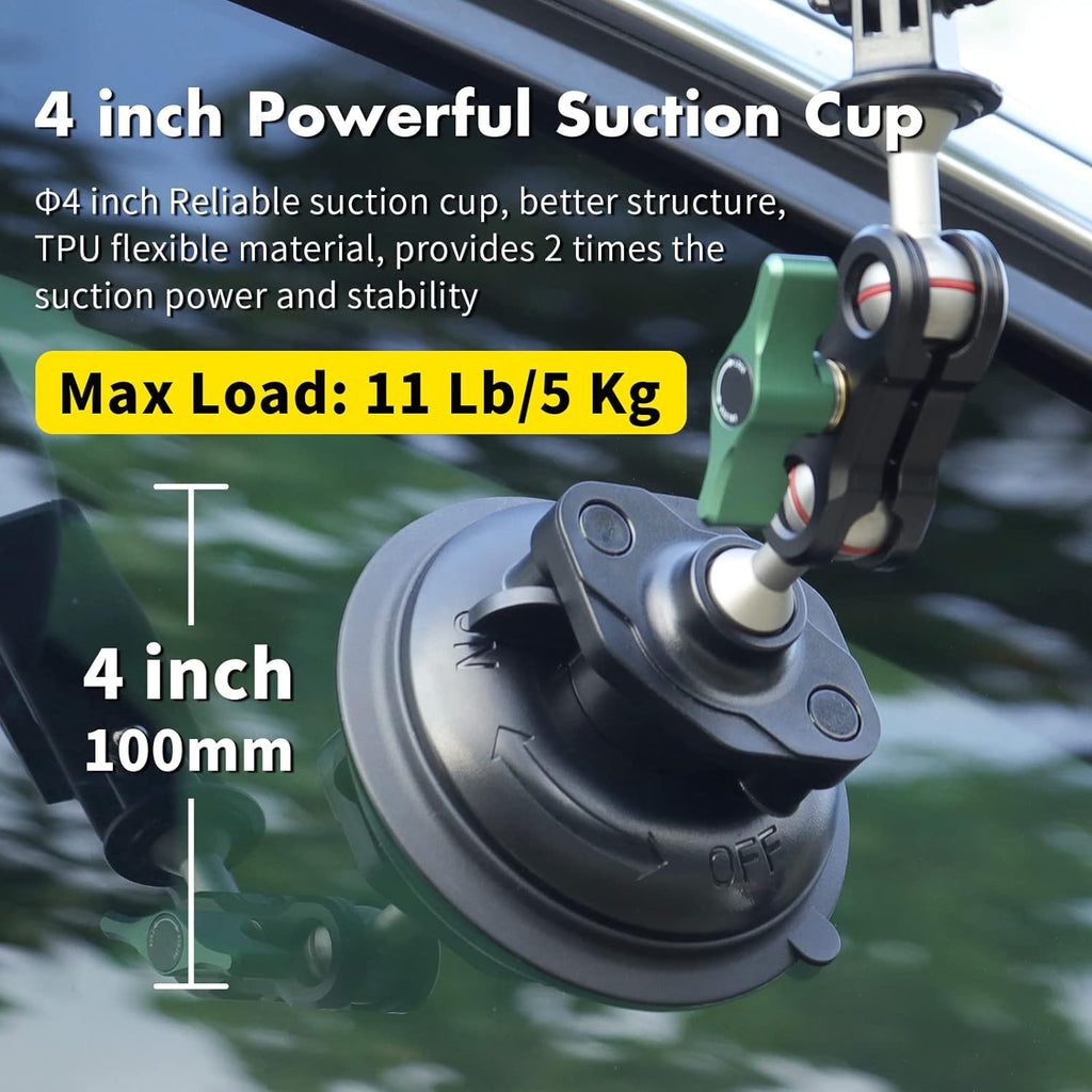 S1 Powerful Sports Camera Suction Cup Car Mount for Gopro Hero 13/12/11/10/9/