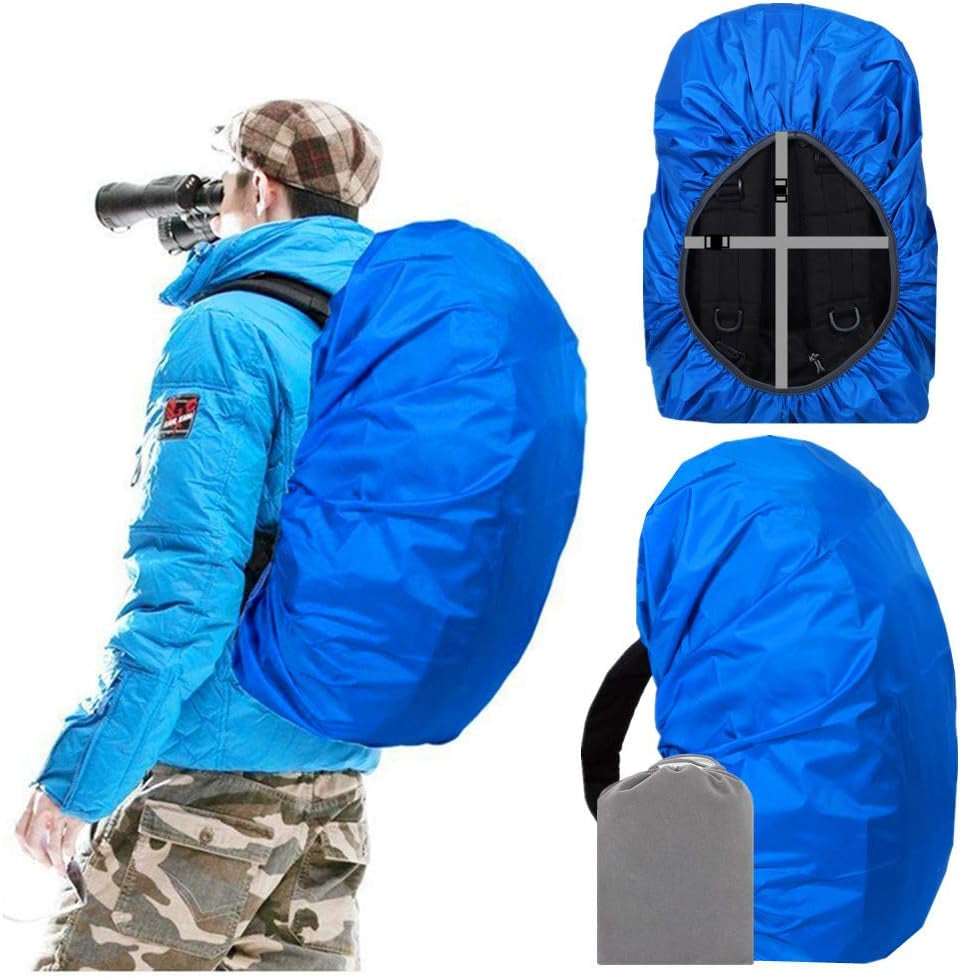 Waterproof Backpack Rain Cover, 12000Mm Ultra-Waterproof, Upgraded Ultra-Strong Multilayers, Antislip Buckle Strap