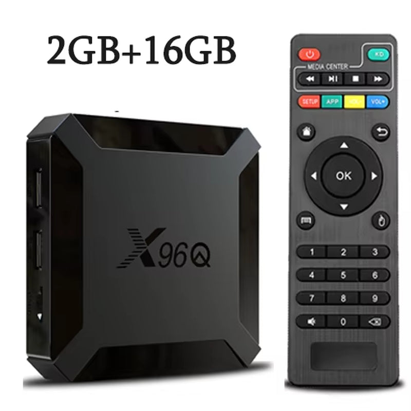 Hot Q Android 10.0 Fast Smart TV BOX 2GB 16GB Allwinner H313 Quad Core 4K 2.4G Wifi Set Top Box 1G8G Media Player