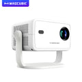 Native 1080P 650ANSI 8K Android 14 L018 360° Projector with Auto Keystone Focus Air Mouse Wifi6 BT5.4 Portable Outdoor