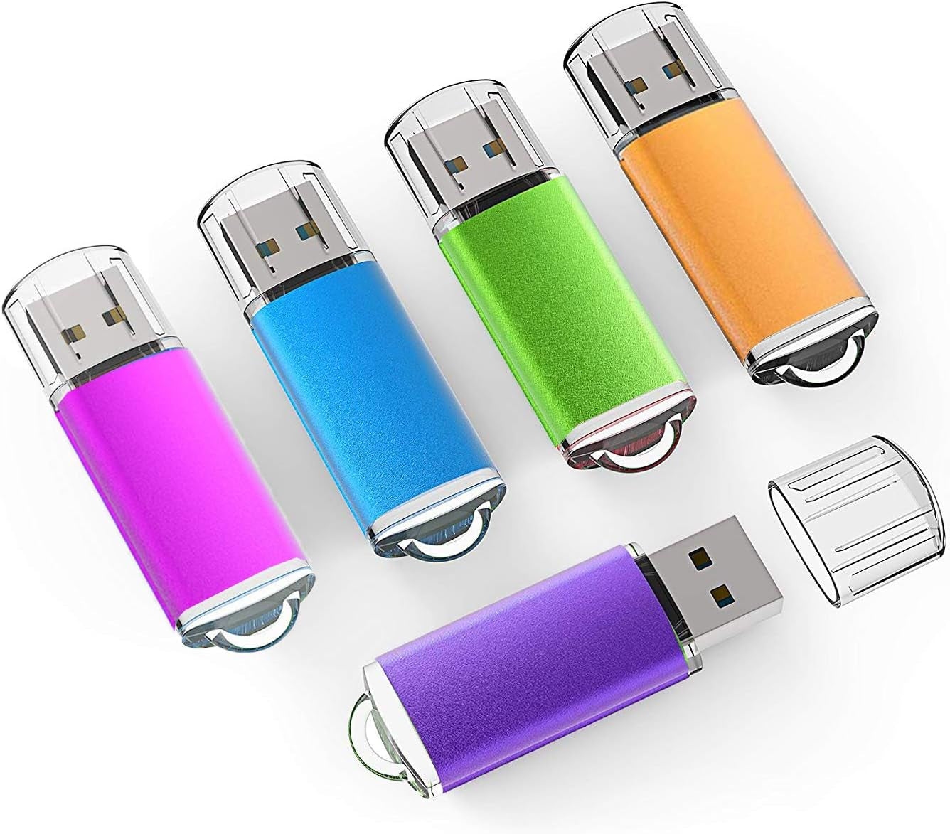 32GB Flash Drive USB 2.0 Flash Memory Stick Drive 10 Pack 32 GB USB Flash Drives Thumb Drive 32G Gig USB Drives Pen Drive Jump Drive, Mixed Colors