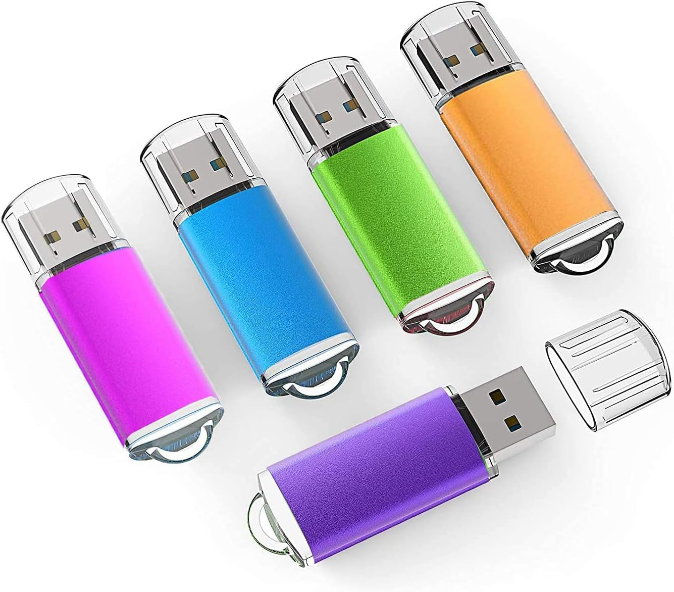 32GB Flash Drive USB 2.0 Flash Memory Stick Drive 10 Pack 32 GB USB Flash Drives Thumb Drive 32G Gig USB Drives Pen Drive Jump Drive, Mixed Colors