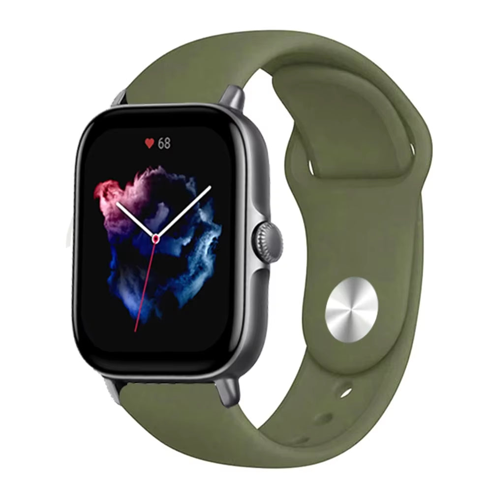 20Mm 22Mm Watch Strap for  Gts/4/3/2/Gts2/4 Mini/Gtr4/3/2/2E/47Mm Smartwatch Silicone Bracelet Watchabnd  Gts Band