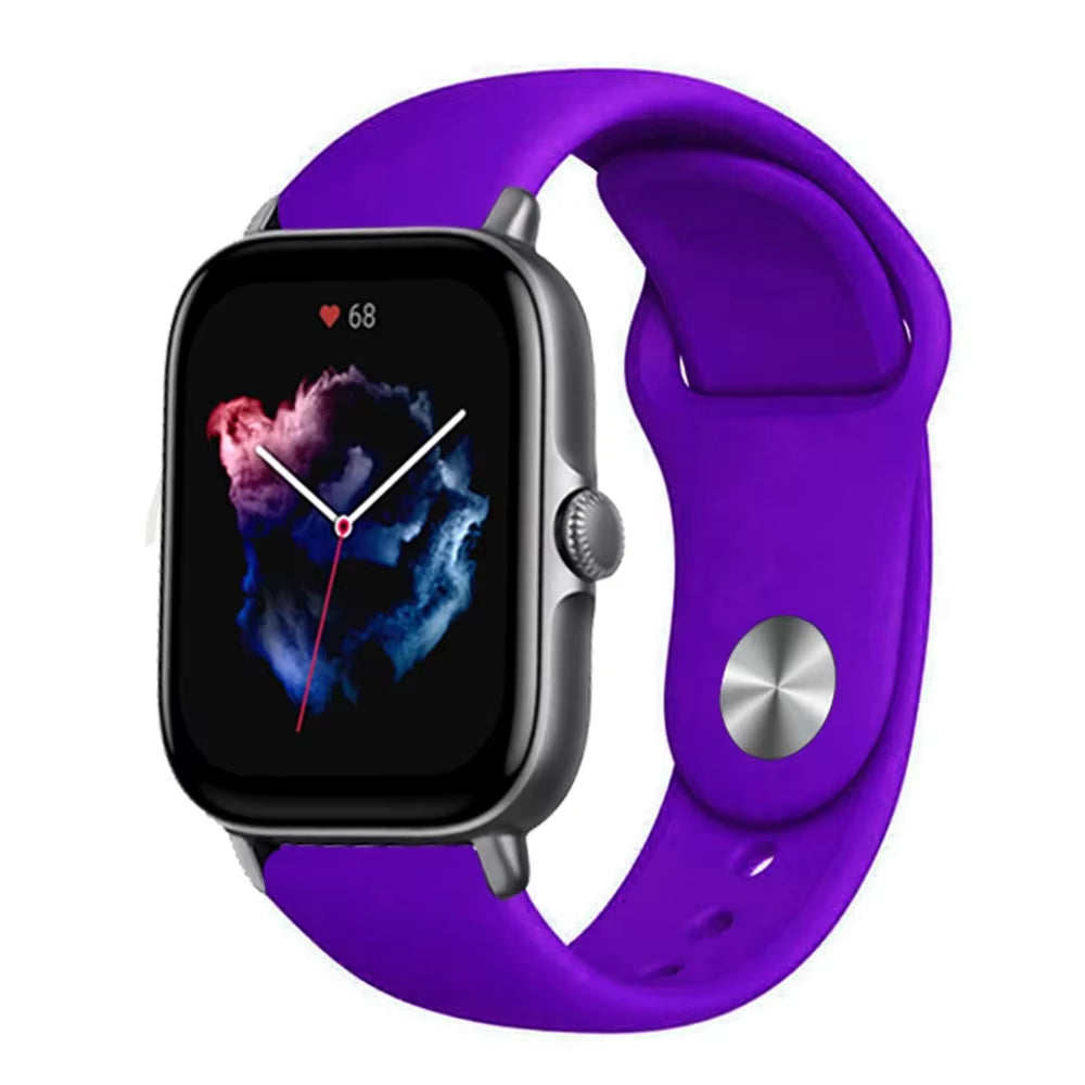 20Mm 22Mm Watch Strap for  Gts/4/3/2/Gts2/4 Mini/Gtr4/3/2/2E/47Mm Smartwatch Silicone Bracelet Watchabnd  Gts Band