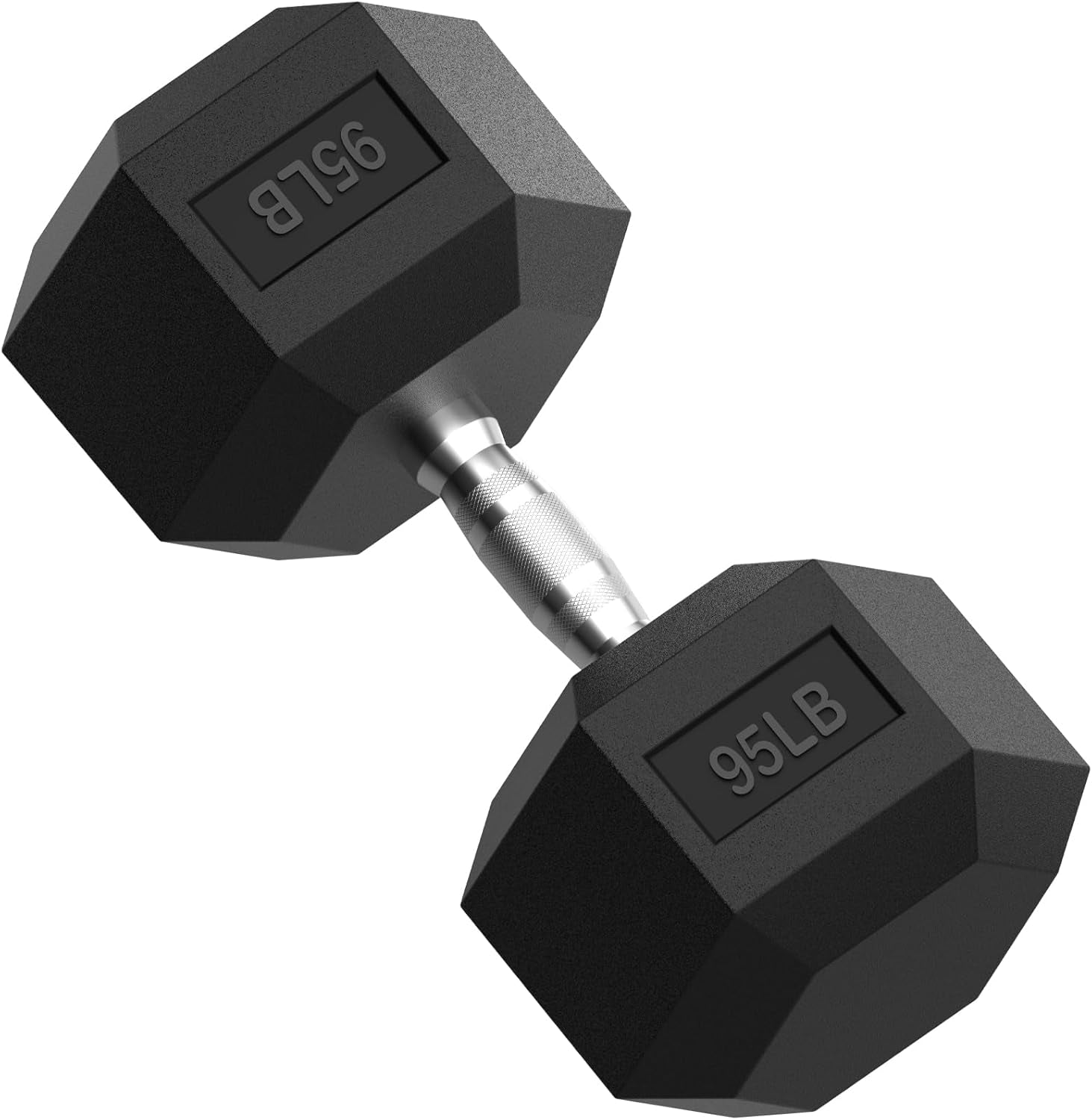 HEX Dumbbell Set 2.5-125Lb, Rubber Encased Home Gym Dumbbells, Exercise & Fitness Weights Dumbbells for Women & Men, Hand Weight for Strength Training