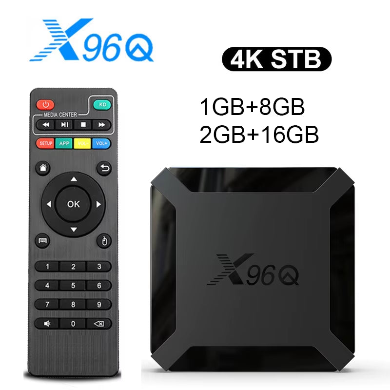 Hot Q Android 10.0 Fast Smart TV BOX 2GB 16GB Allwinner H313 Quad Core 4K 2.4G Wifi Set Top Box 1G8G Media Player