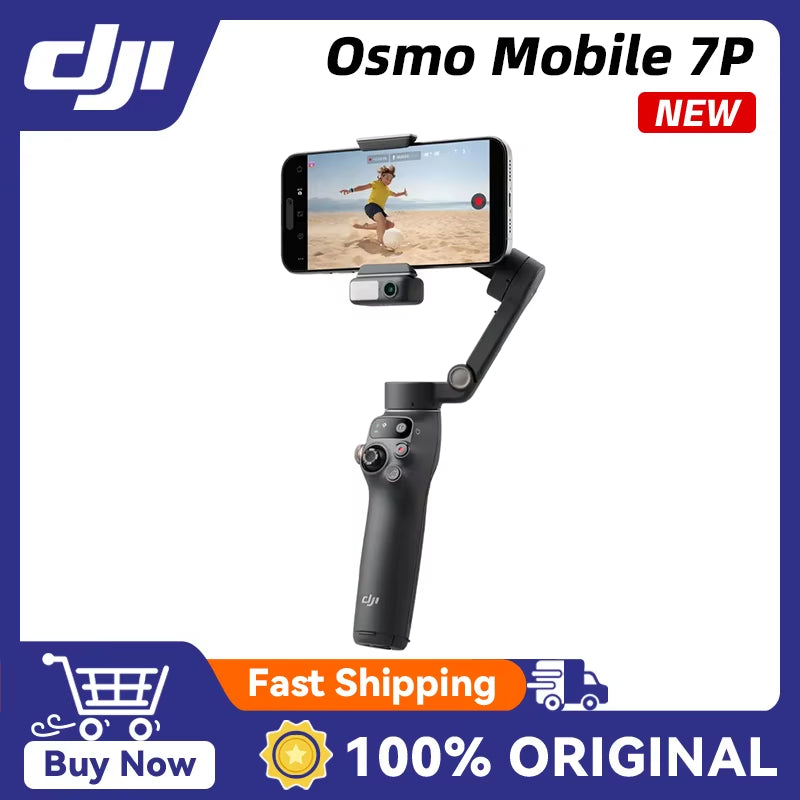 Osmo Mobile 7P Native Tracking with Integrated Audio & Lighting Capabilities  OM 7P OM 7 Brand New in Stock