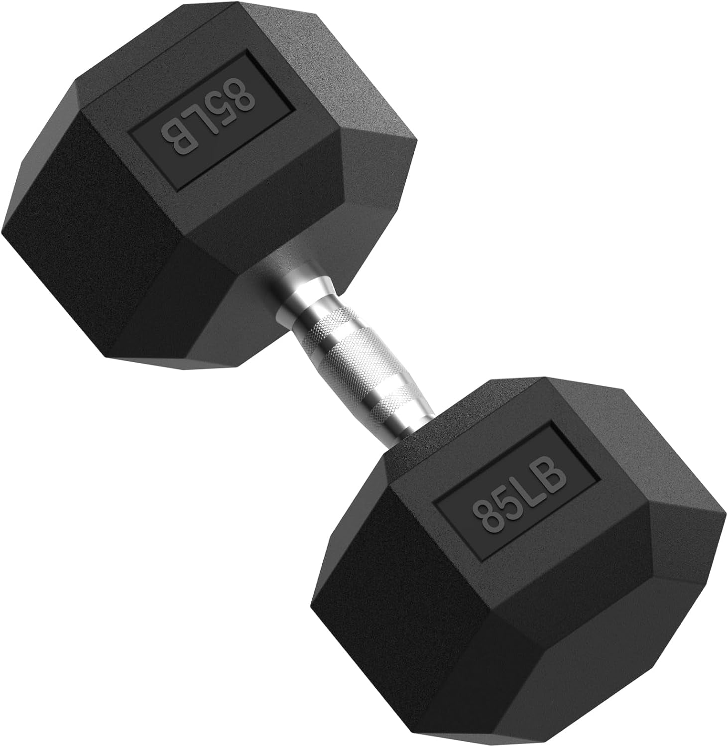 HEX Dumbbell Set 2.5-125Lb, Rubber Encased Home Gym Dumbbells, Exercise & Fitness Weights Dumbbells for Women & Men, Hand Weight for Strength Training