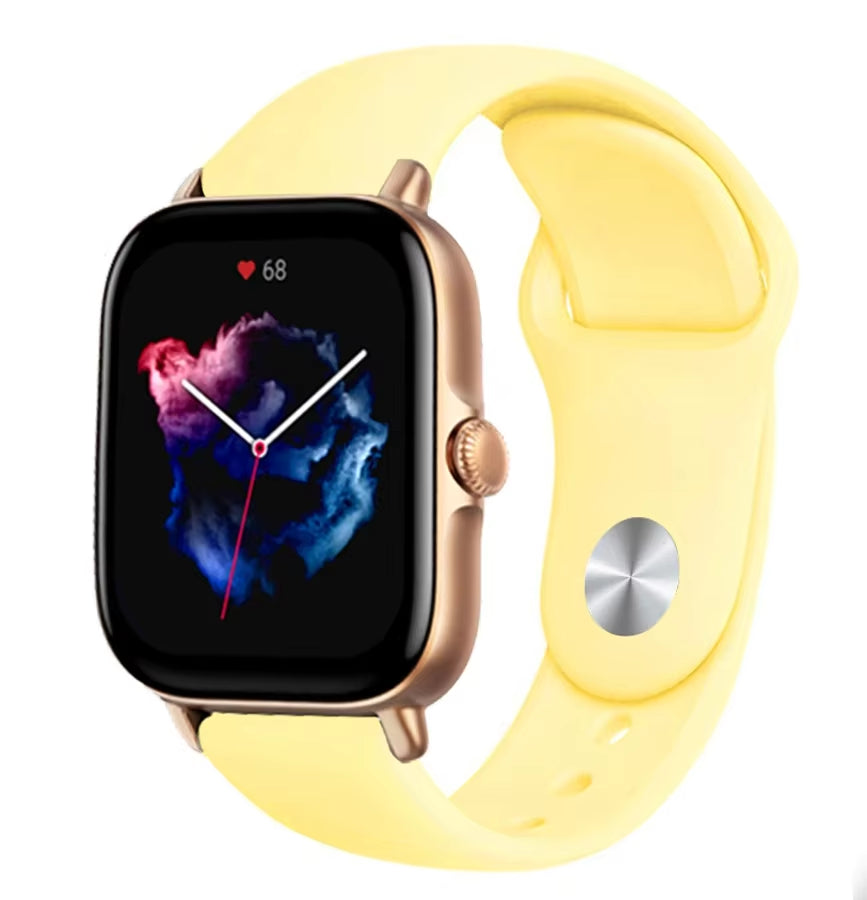 20Mm 22Mm Watch Strap for  Gts/4/3/2/Gts2/4 Mini/Gtr4/3/2/2E/47Mm Smartwatch Silicone Bracelet Watchabnd  Gts Band