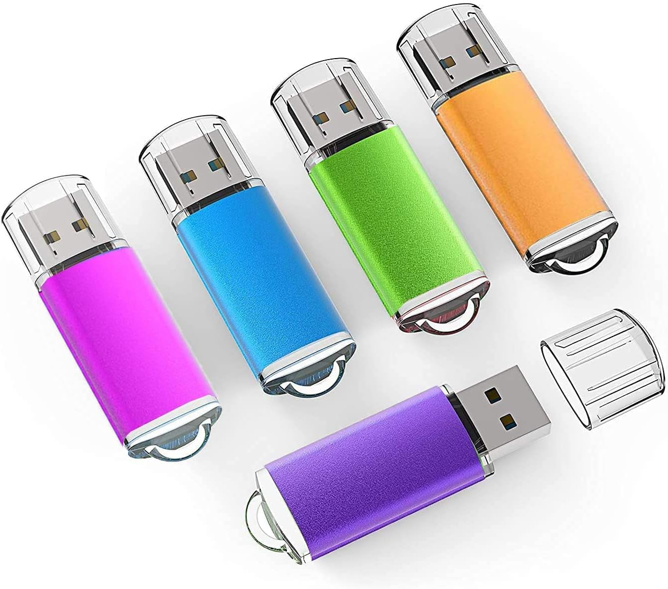 32GB Flash Drive USB 2.0 Flash Memory Stick Drive 10 Pack 32 GB USB Flash Drives Thumb Drive 32G Gig USB Drives Pen Drive Jump Drive, Mixed Colors